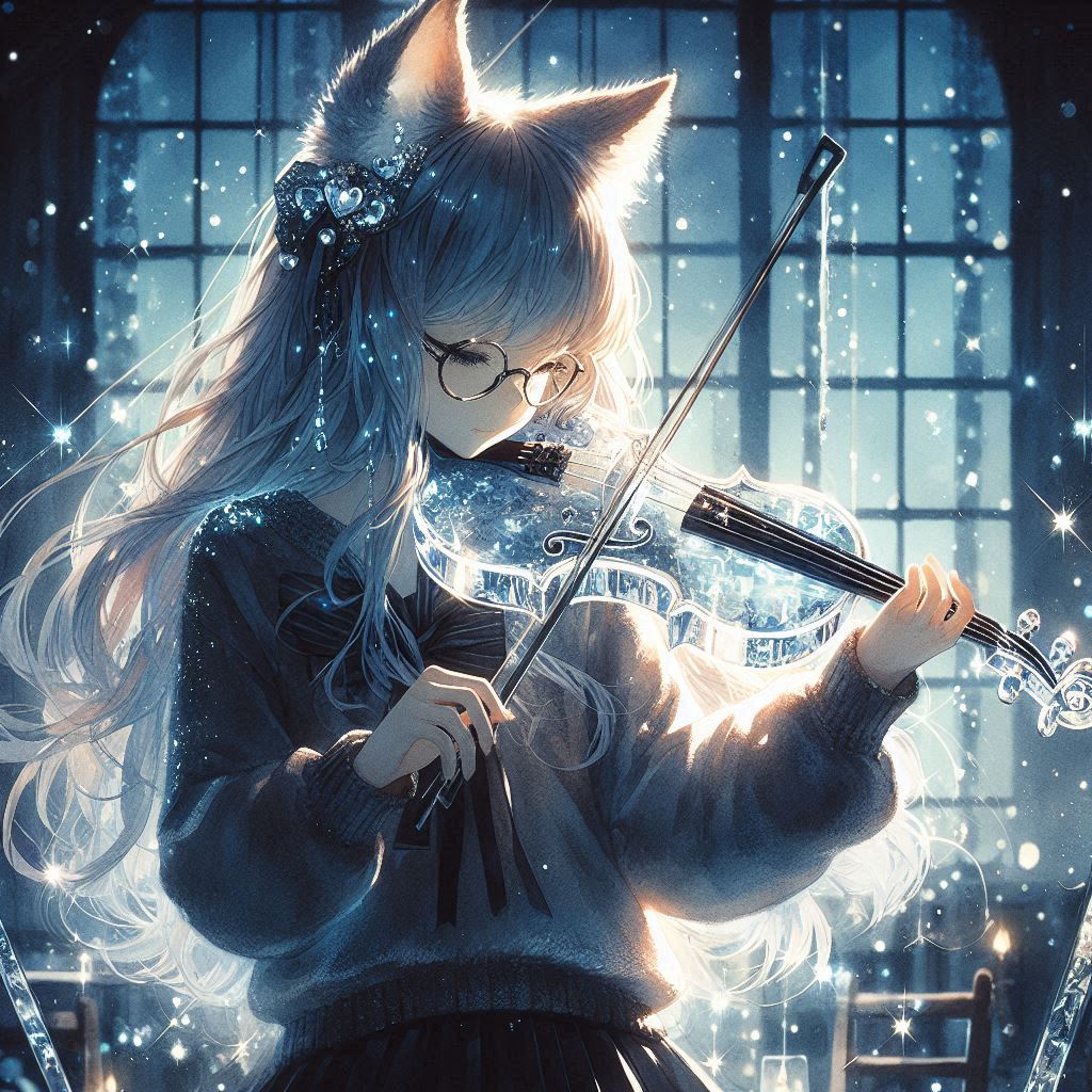 クリスタルバイオリン | の人気AIイラスト・グラビア