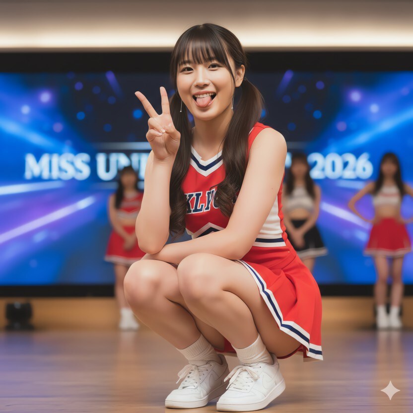 ある大学のミスコンテスト02：チアリーディングで自己PR