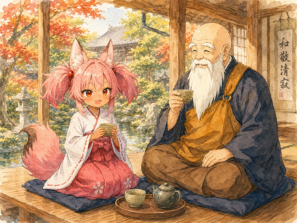 ナップルおじいちゃんとお茶会