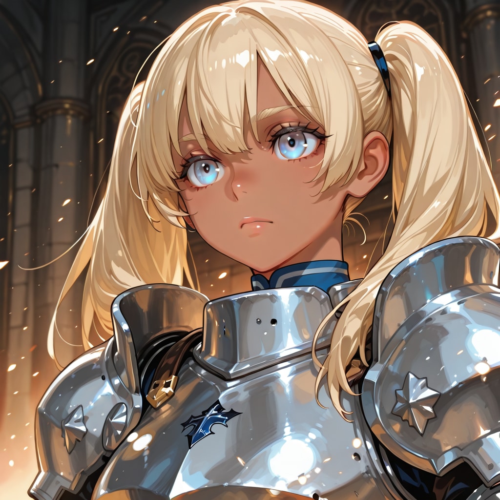 ツインテールの少女騎士