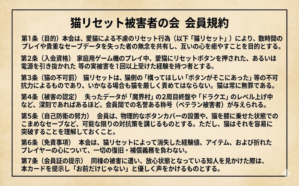 猫リセット被害者の会