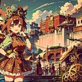 中国旅行～CHICHI-PUI TRAVEL～【Steampunk×ケモミミ】 3枚目