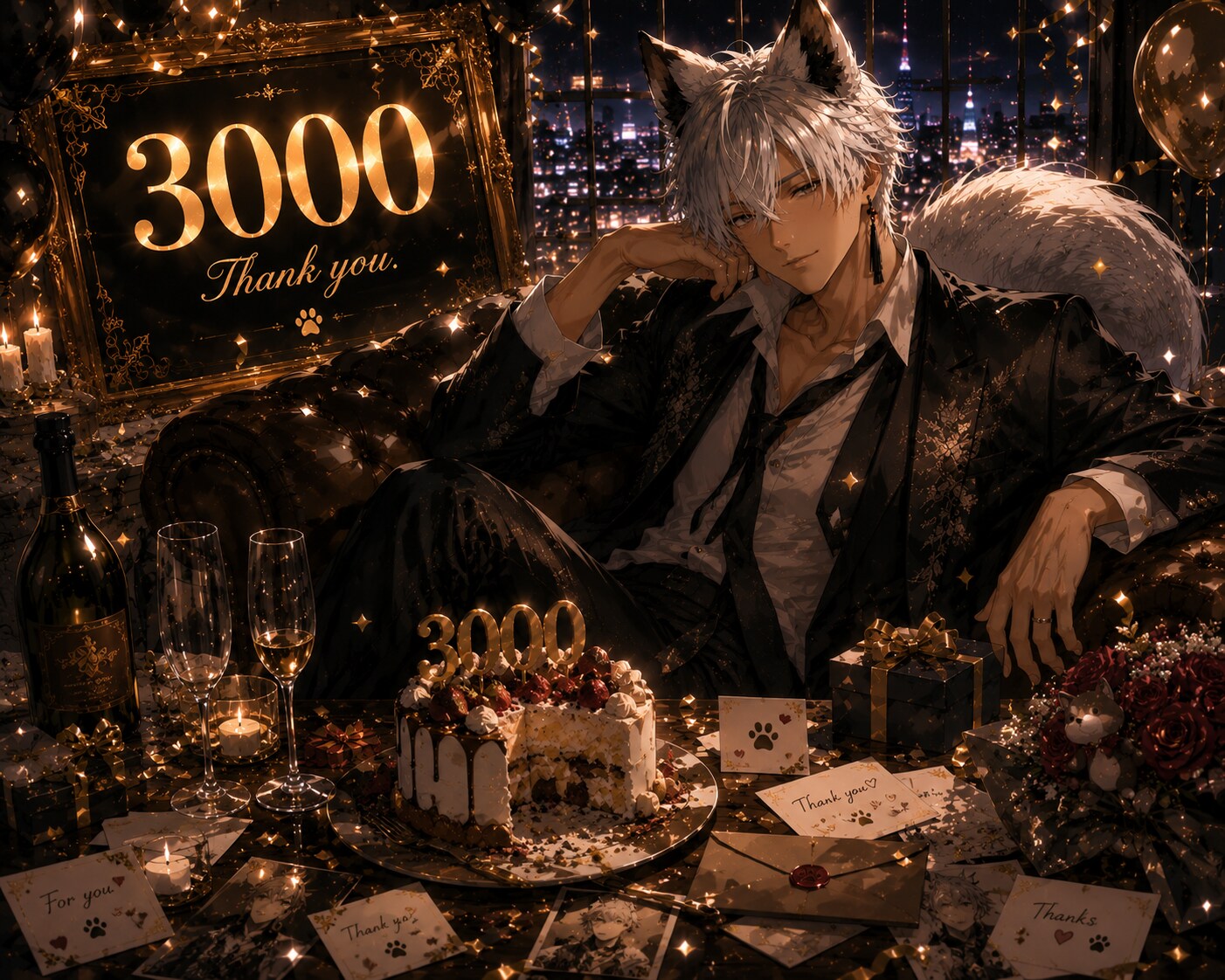 3000いいね、ありがとう