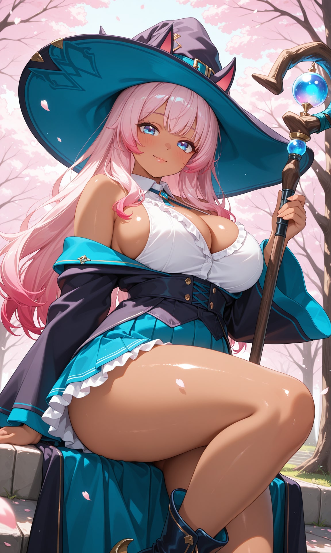 桃魔女と桜②