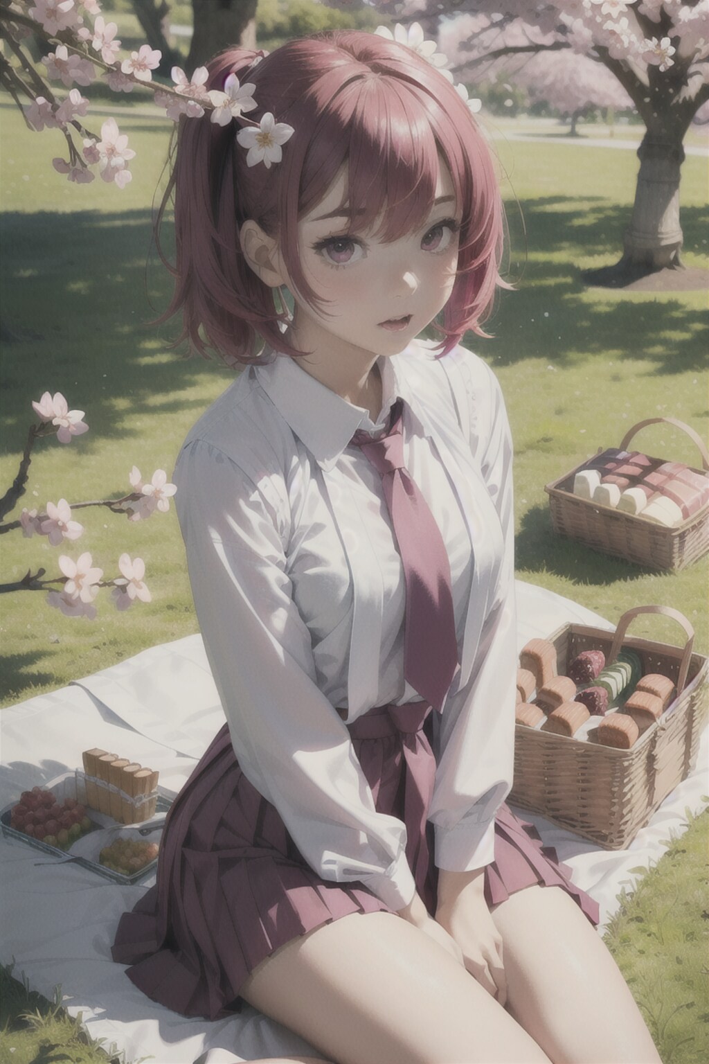 (12作品)JK(花見・長袖)/senior high school student(hanami・short sleeve)