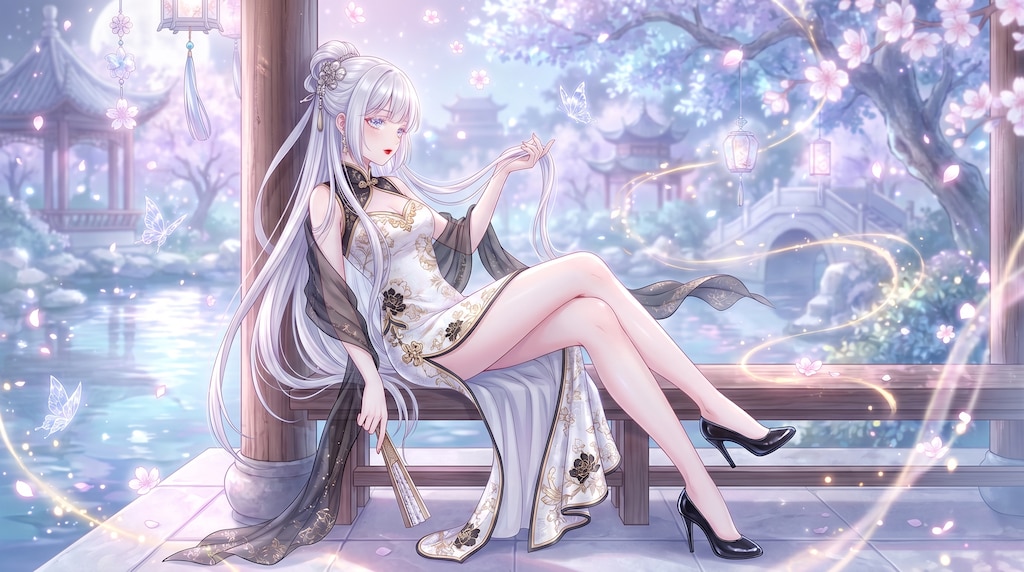 白絹翠影の幽閨