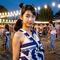 盆踊り女子 2枚目