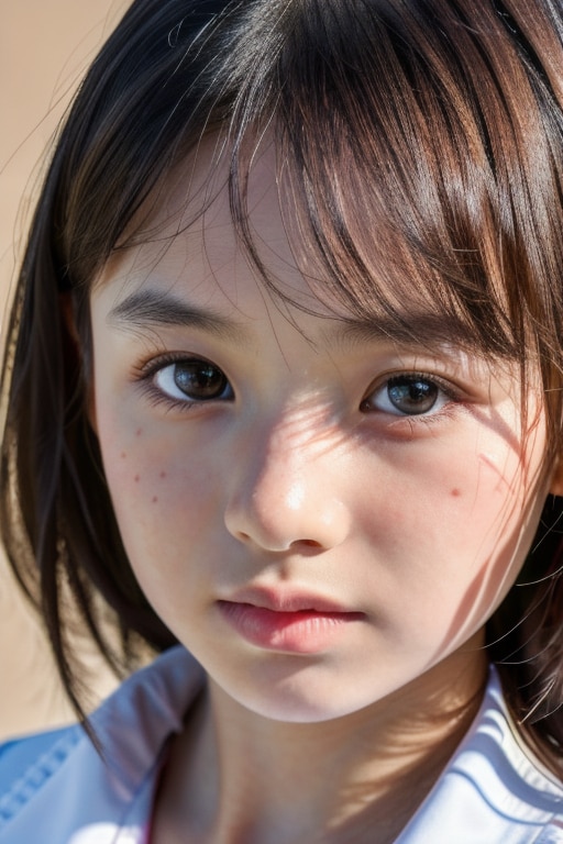 幼さが残る13歳の美少女