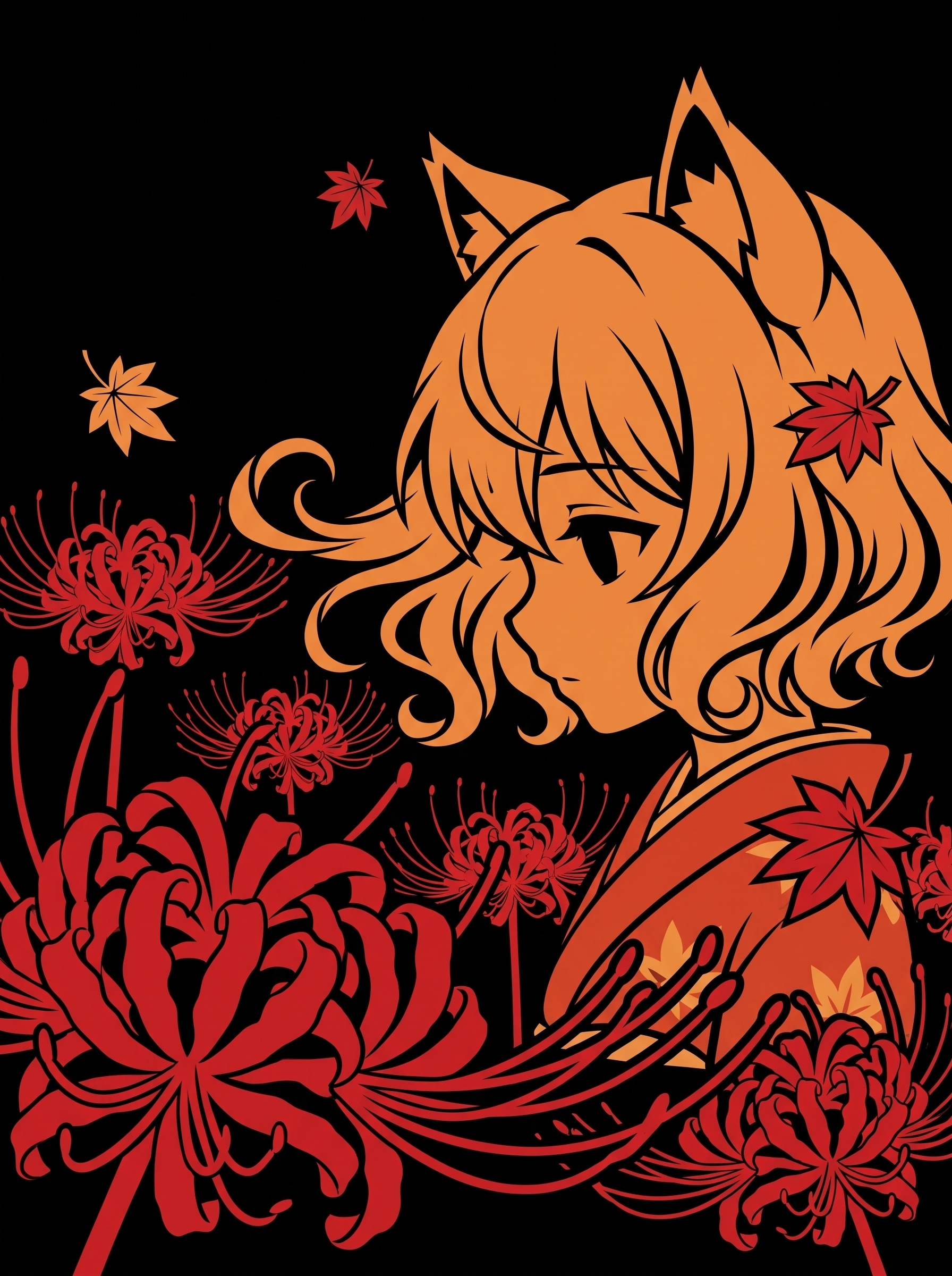 ミミと彼岸花 | の人気AIイラスト・グラビア