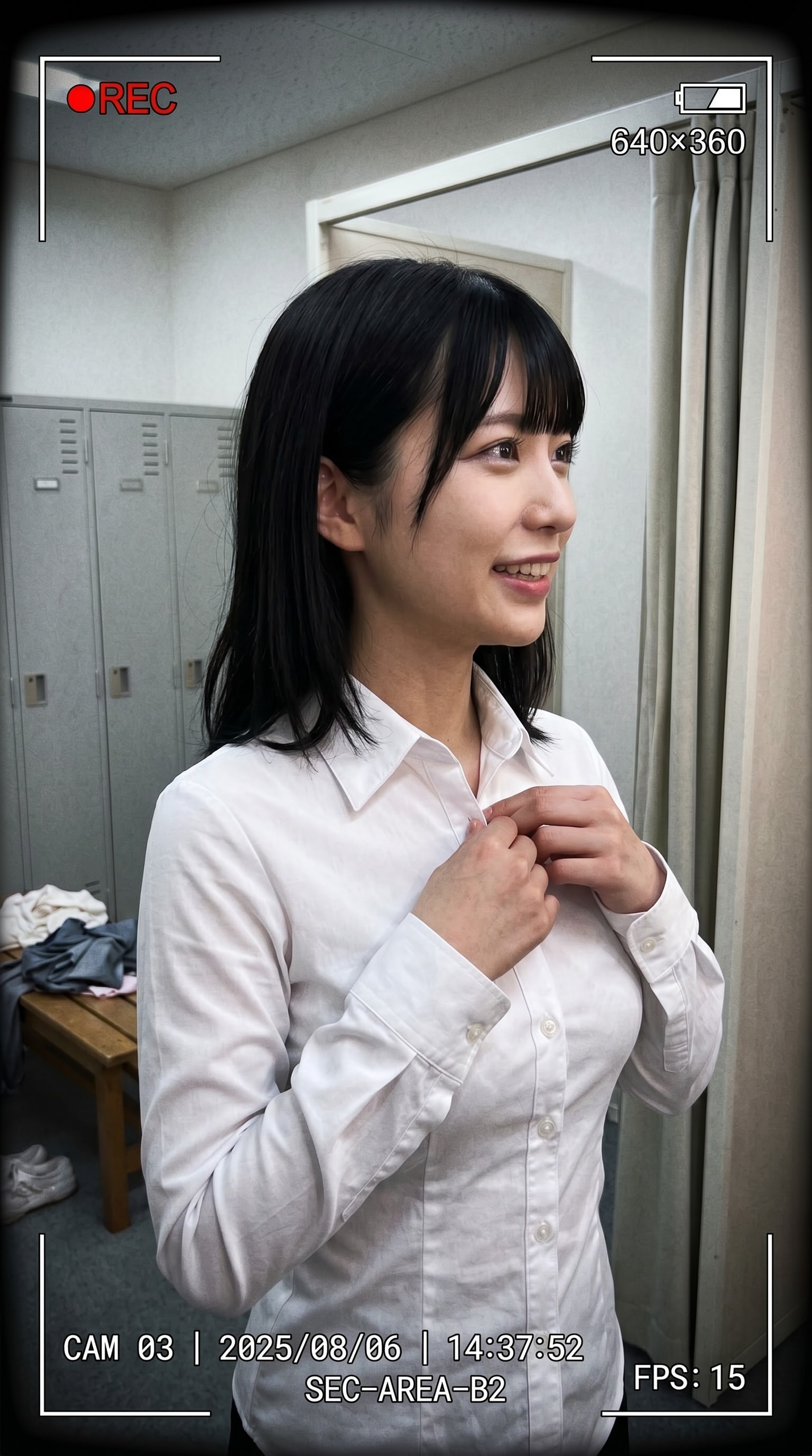 会社の同僚の着替え