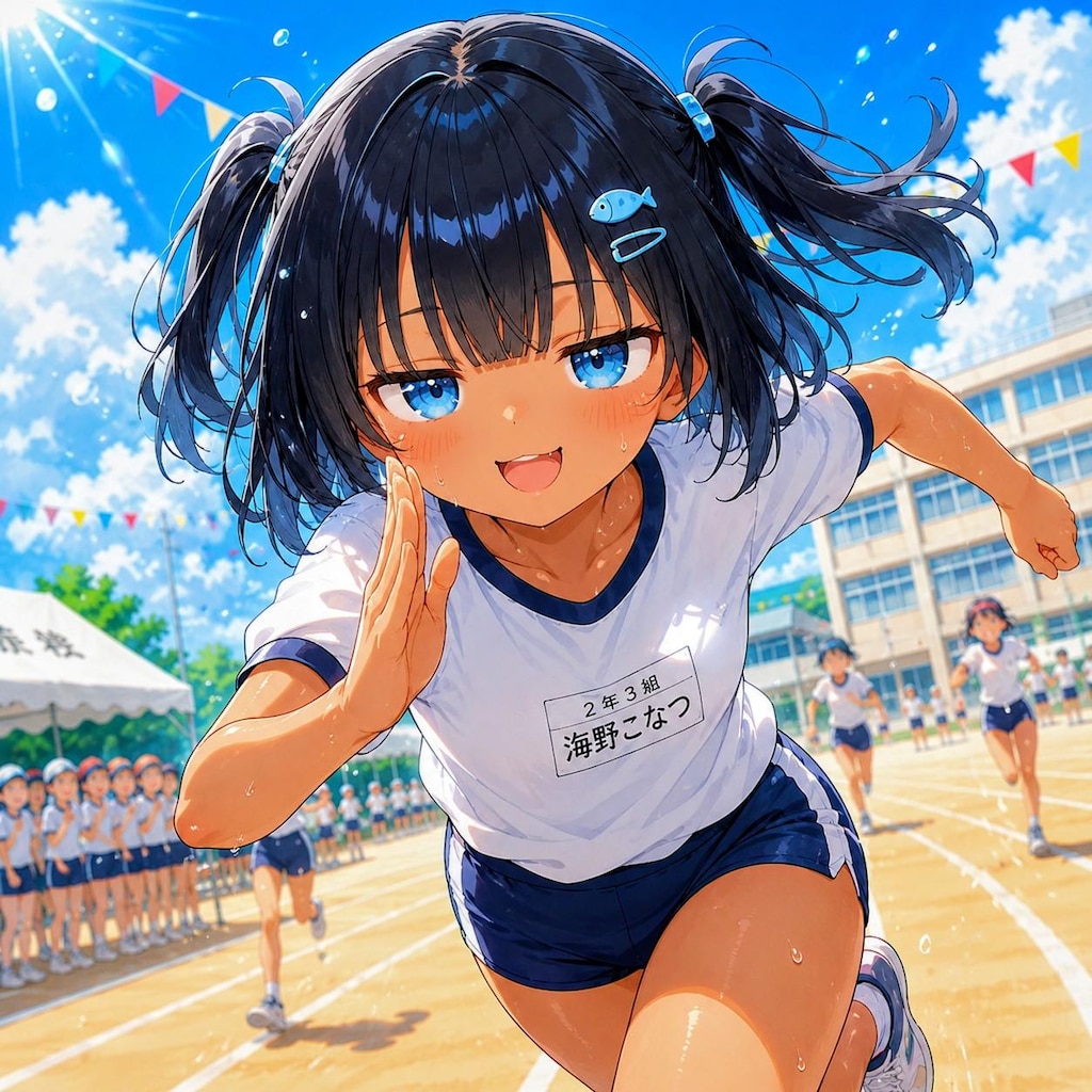 走るこなつちゃん