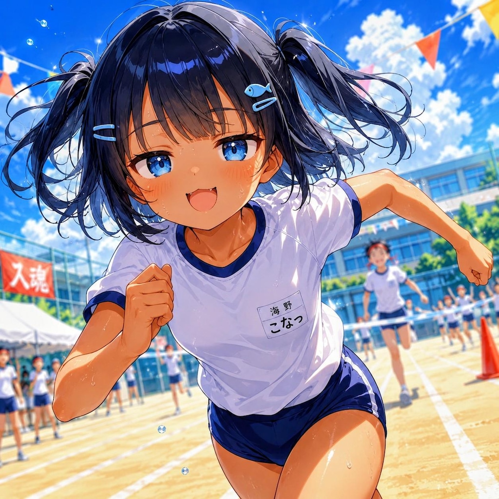 走るこなつちゃん