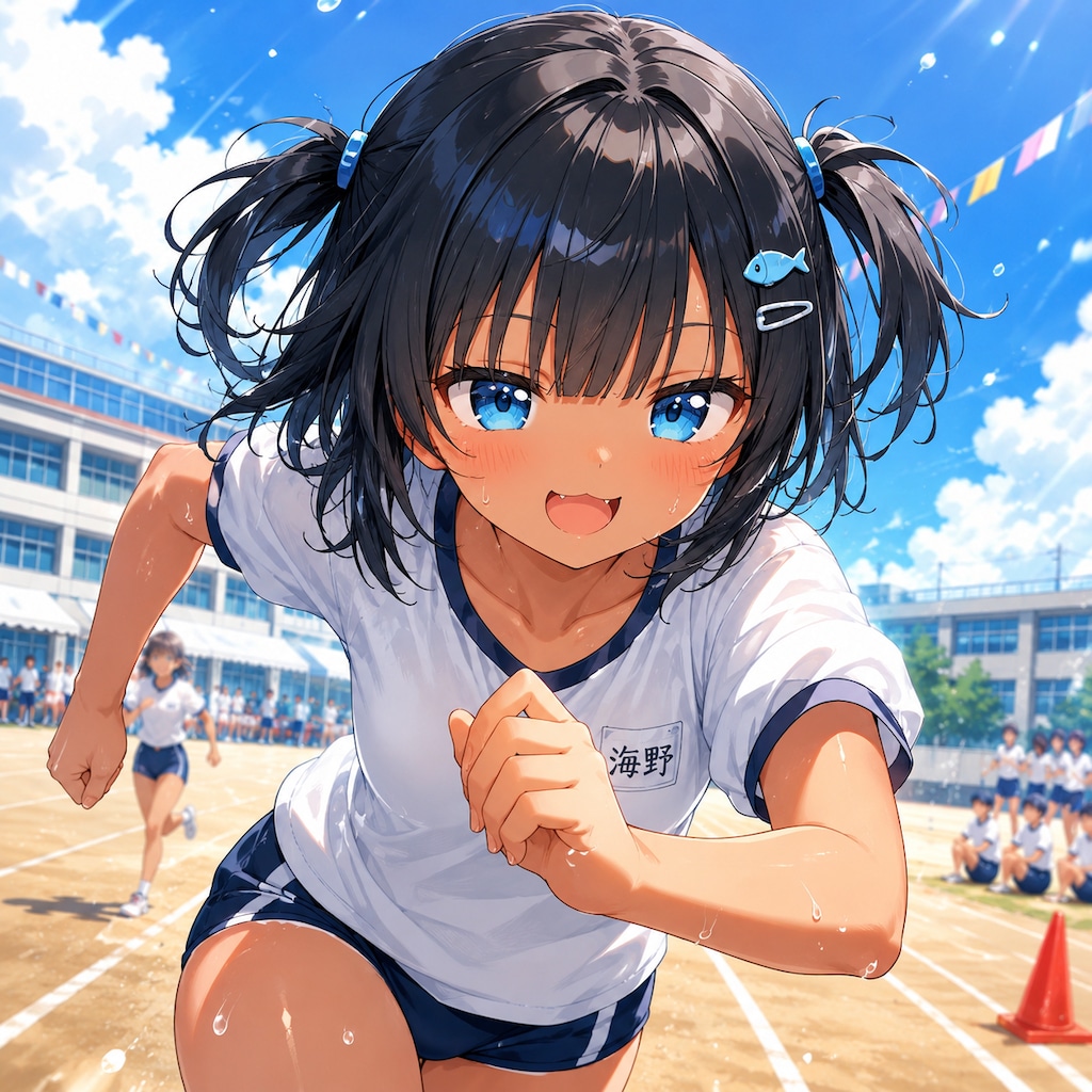 走るこなつちゃん
