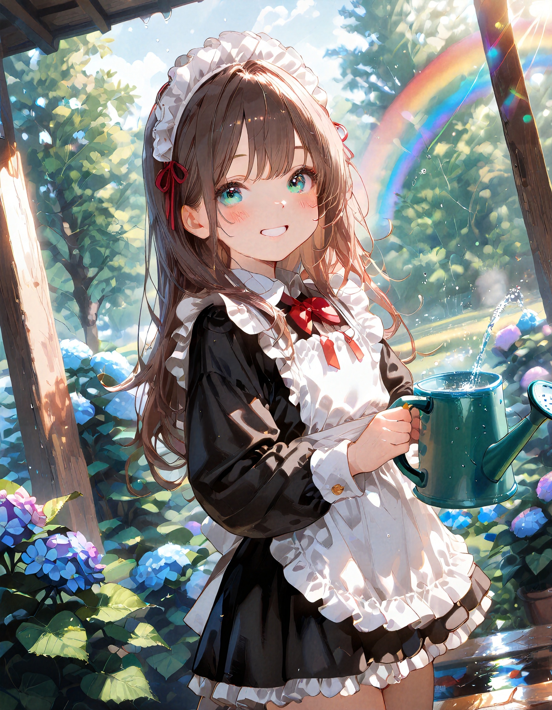 お花たちも嬉しそうですね♪