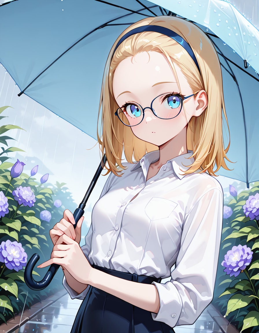 今年の梅雨はどうなるかな？ | の人気AIイラスト・グラビア