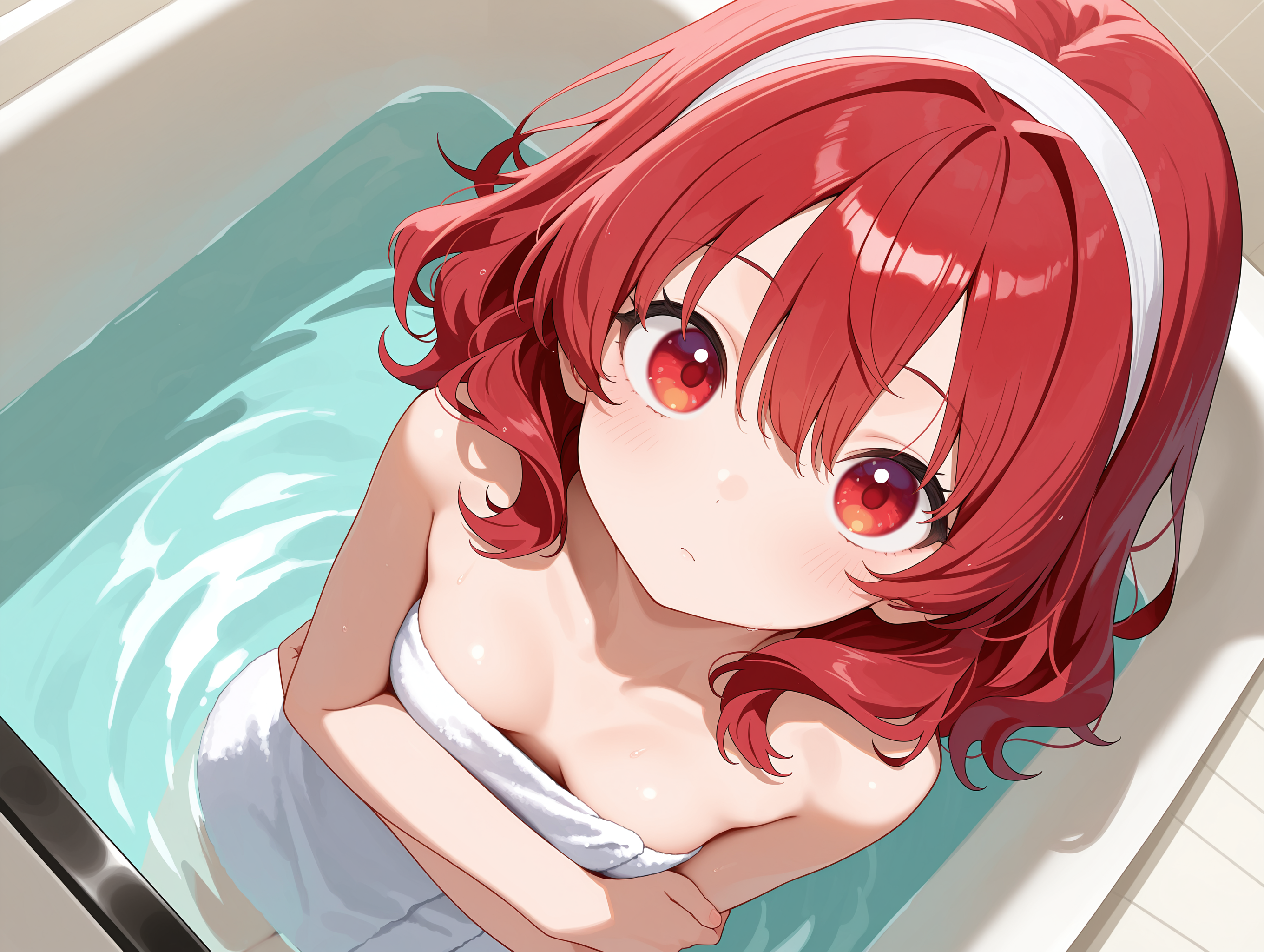 入浴中のレンちゃん