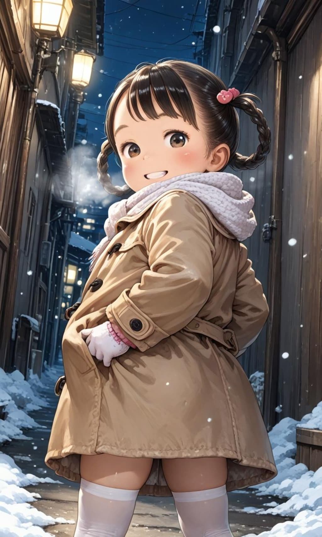 りんちゃんの夜のお散歩