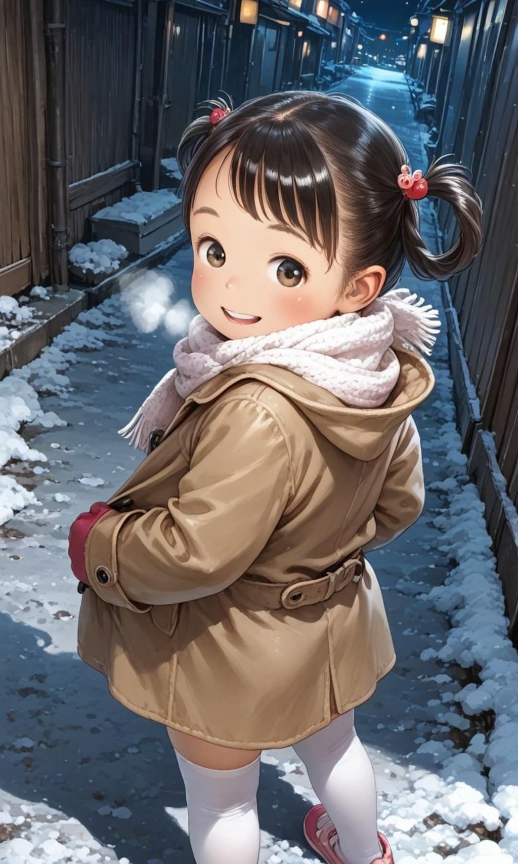 りんちゃんの夜のお散歩