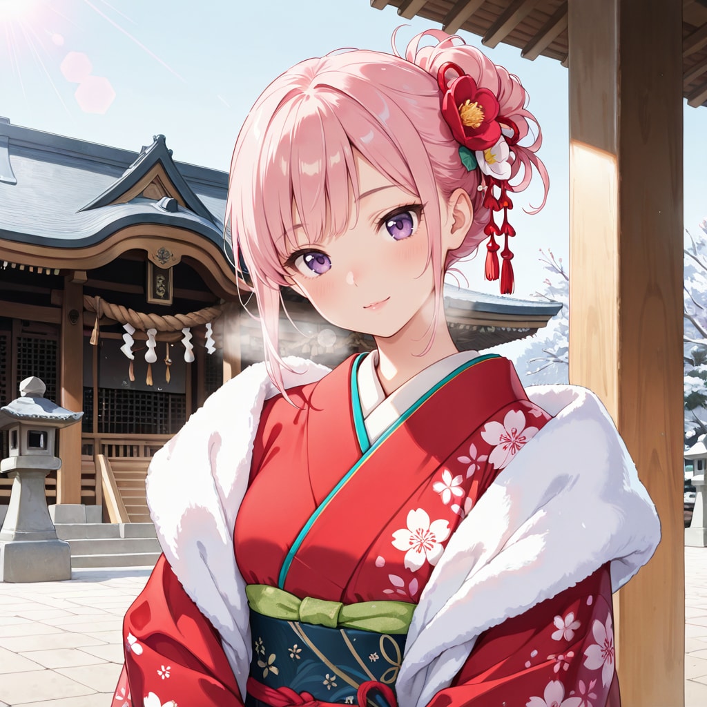 ひなちゃん、初詣にいく