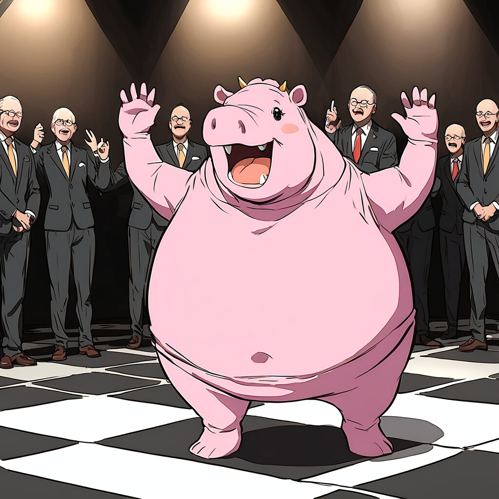 カバにダンスを踊らせる | の人気AIイラスト・グラビア