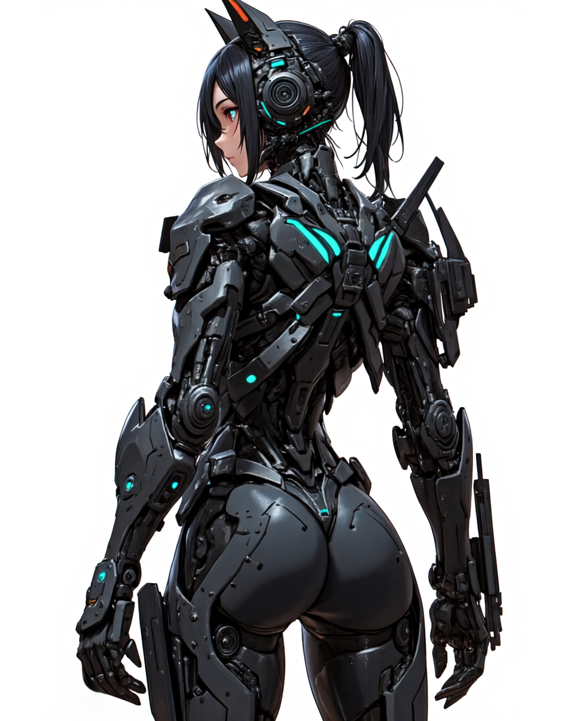 背中はパワードスーツの心臓部