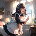 全力メイド美少女 1 (黒髪) 何度教えたら、分かって頂けるンですかぁ。1/３＋1/2＝は、2/5じゃありません!!（プンプン😡） 3枚目