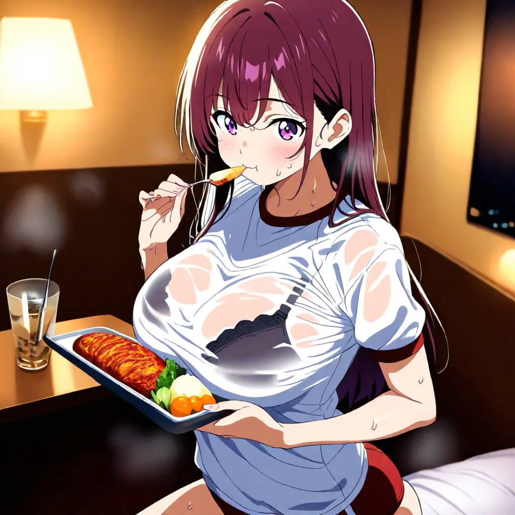 運動後は食べないとね