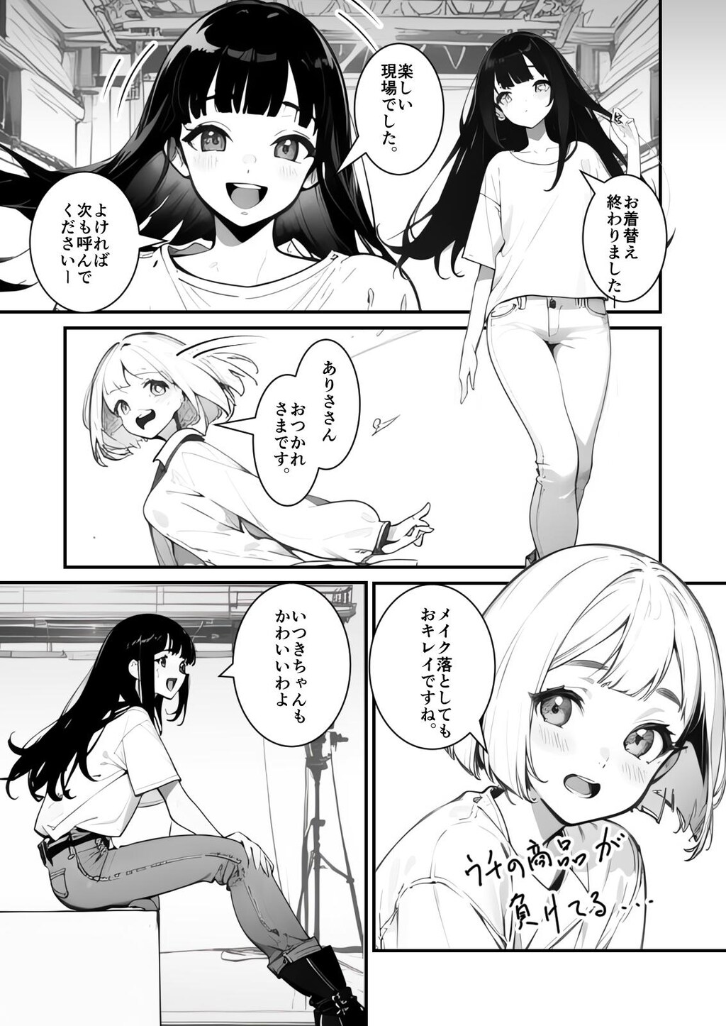 AIイラストでマンガを描きました