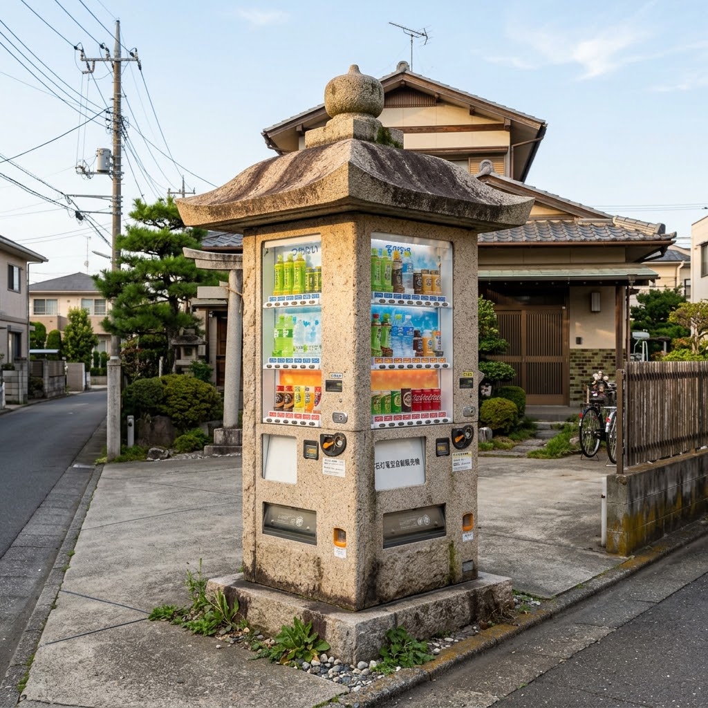 石灯篭っぽい自販機 | の人気AIイラスト・グラビア