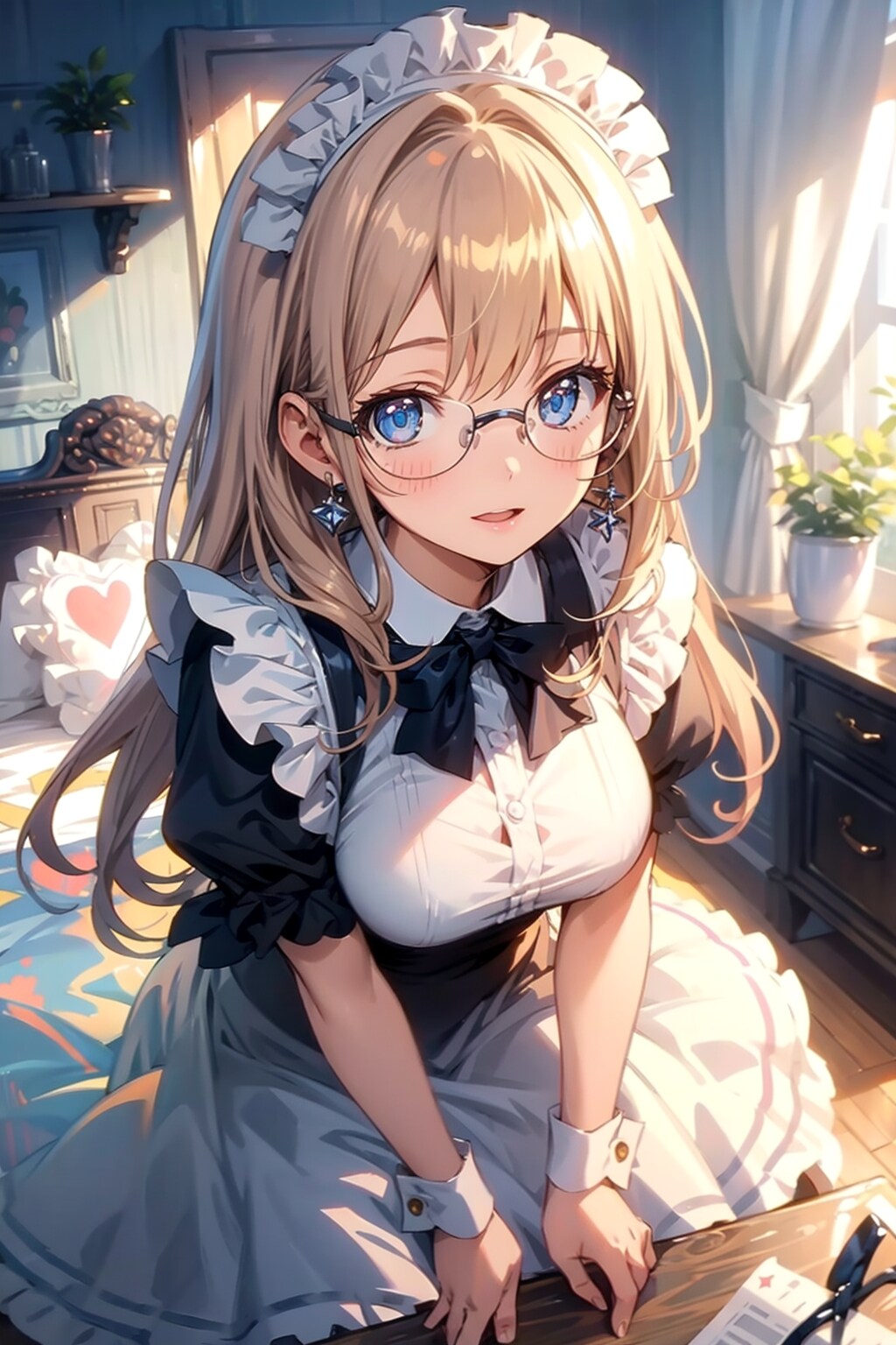 メガネ美少女メイド