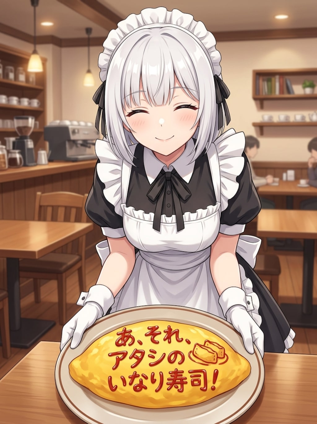 めいどさん[きょうのオムライスのプロンプトが新しくなりましたー]