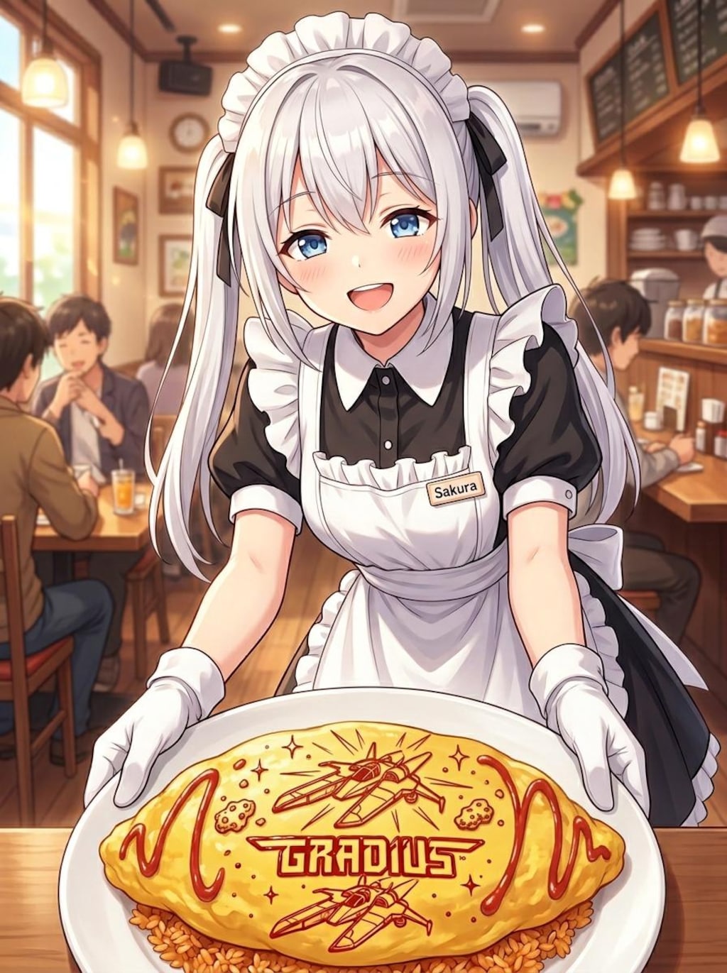 めいどさん[きょうのオムライスのプロンプトが新しくなりましたー]