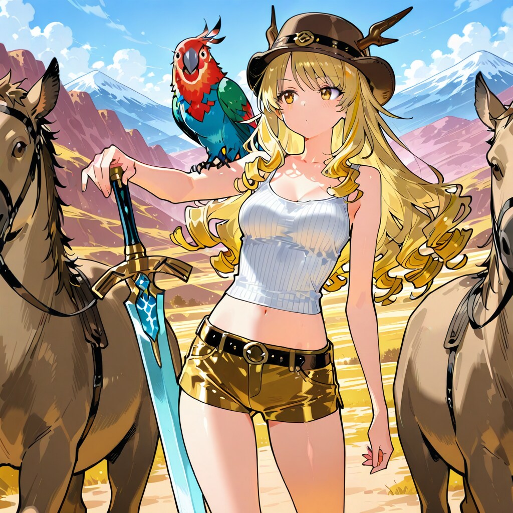 リセマラという冒険の末に最強装備の剣と白銀の下着シャツと黄金に輝くホットパンツを手に入れた冒険女子
