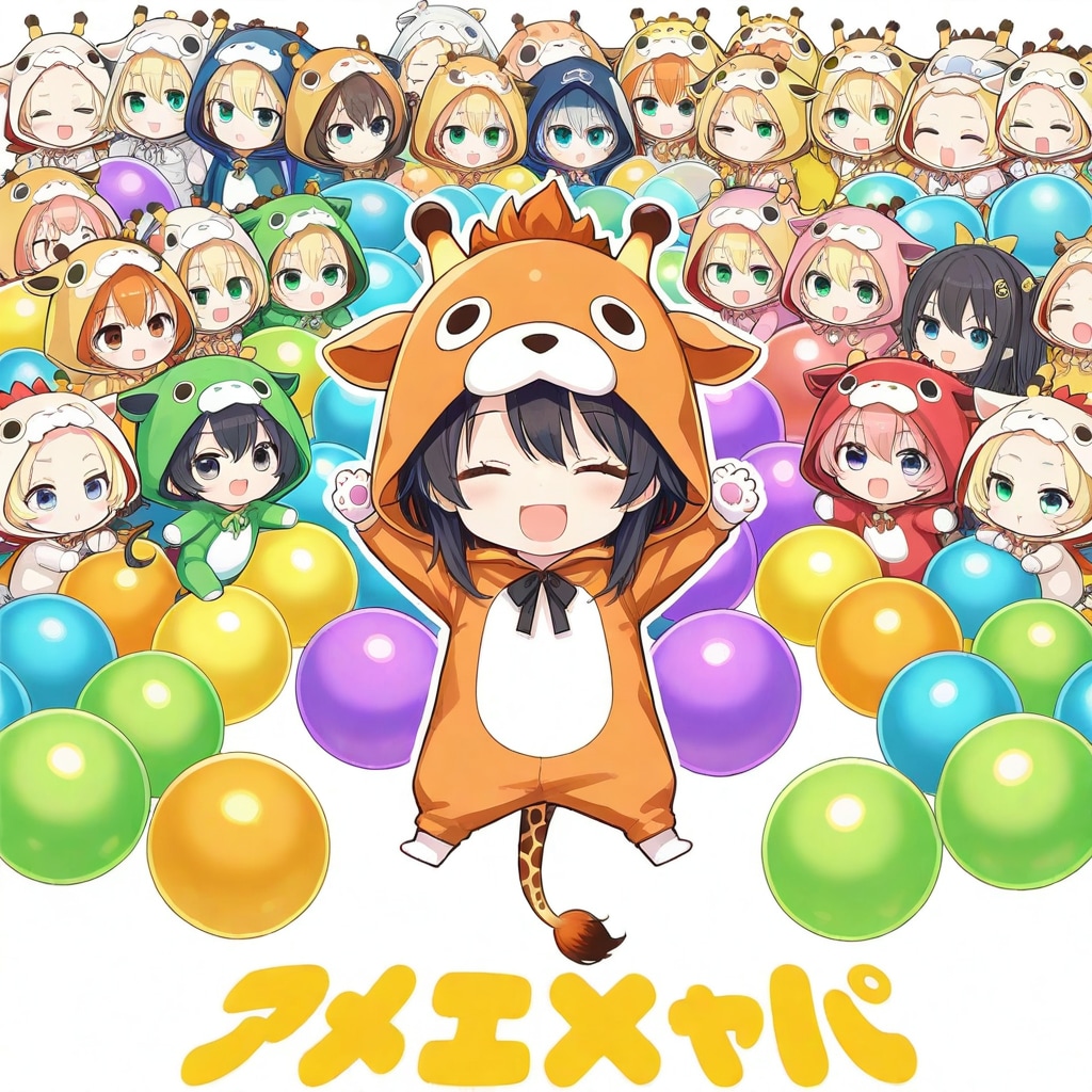 キリン着ぐるみちび子ちゃんとゆかいな仲間たち大集合