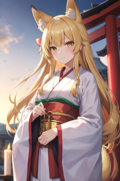 虎鼠神社のポンコツキツネ巫女 | の人気AIイラスト・グラビア