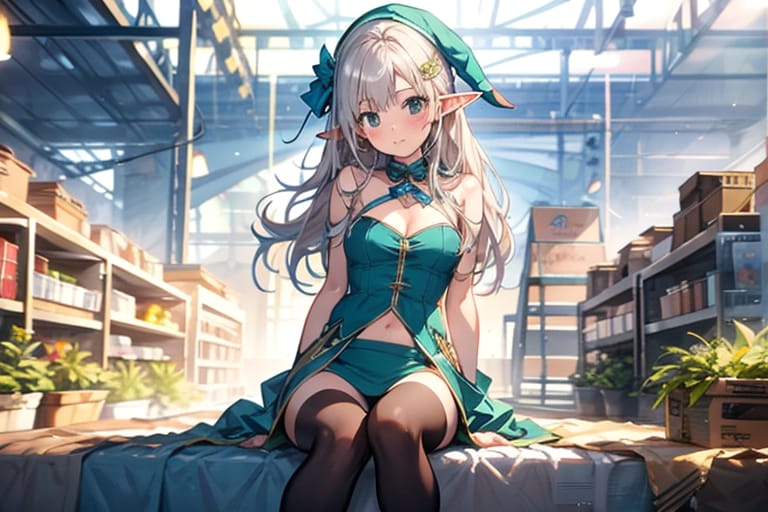 倉庫のエルフさん | の人気AIイラスト・グラビア