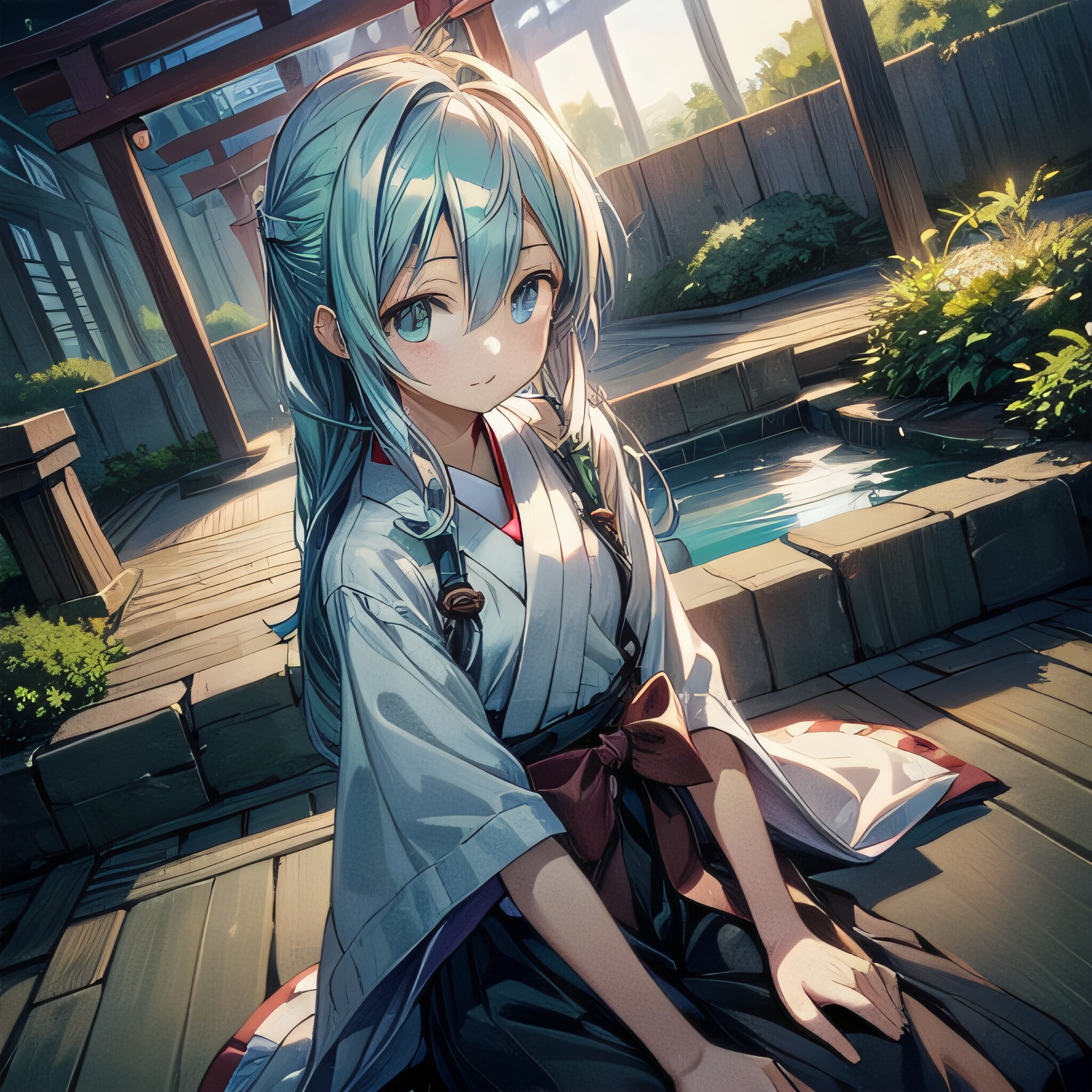 巫女さん風