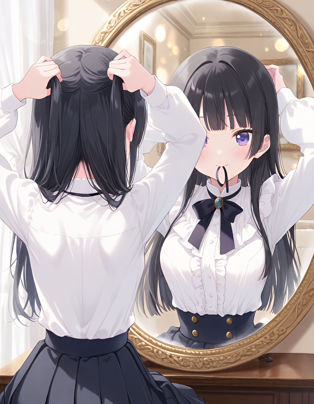 黒髪ロングで遊んでみよう！