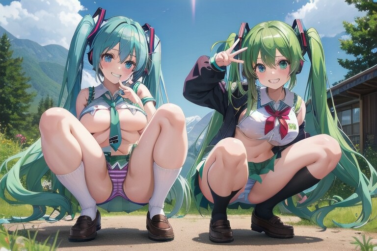 双子で山登り