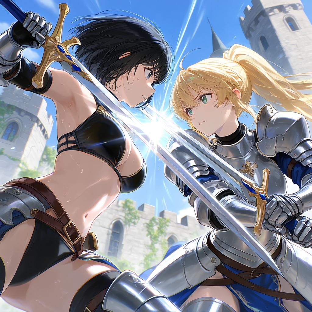 女騎士VS女騎士