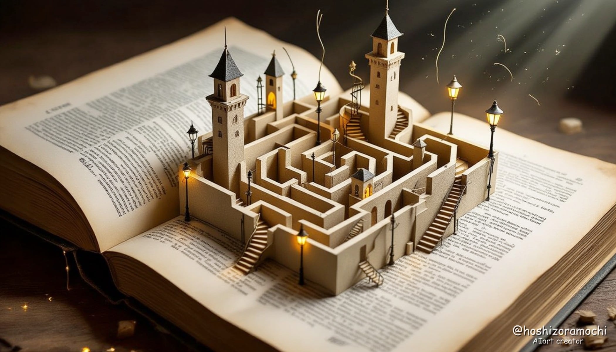 本の中の迷宮都市 - Labyrinth City in a Book | の人気AIイラスト・グラビア