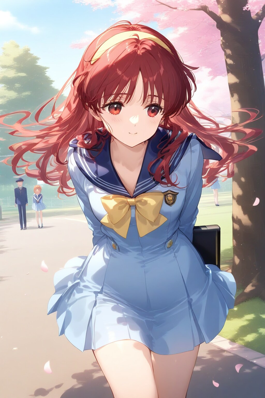 春の新学期の登校🌸