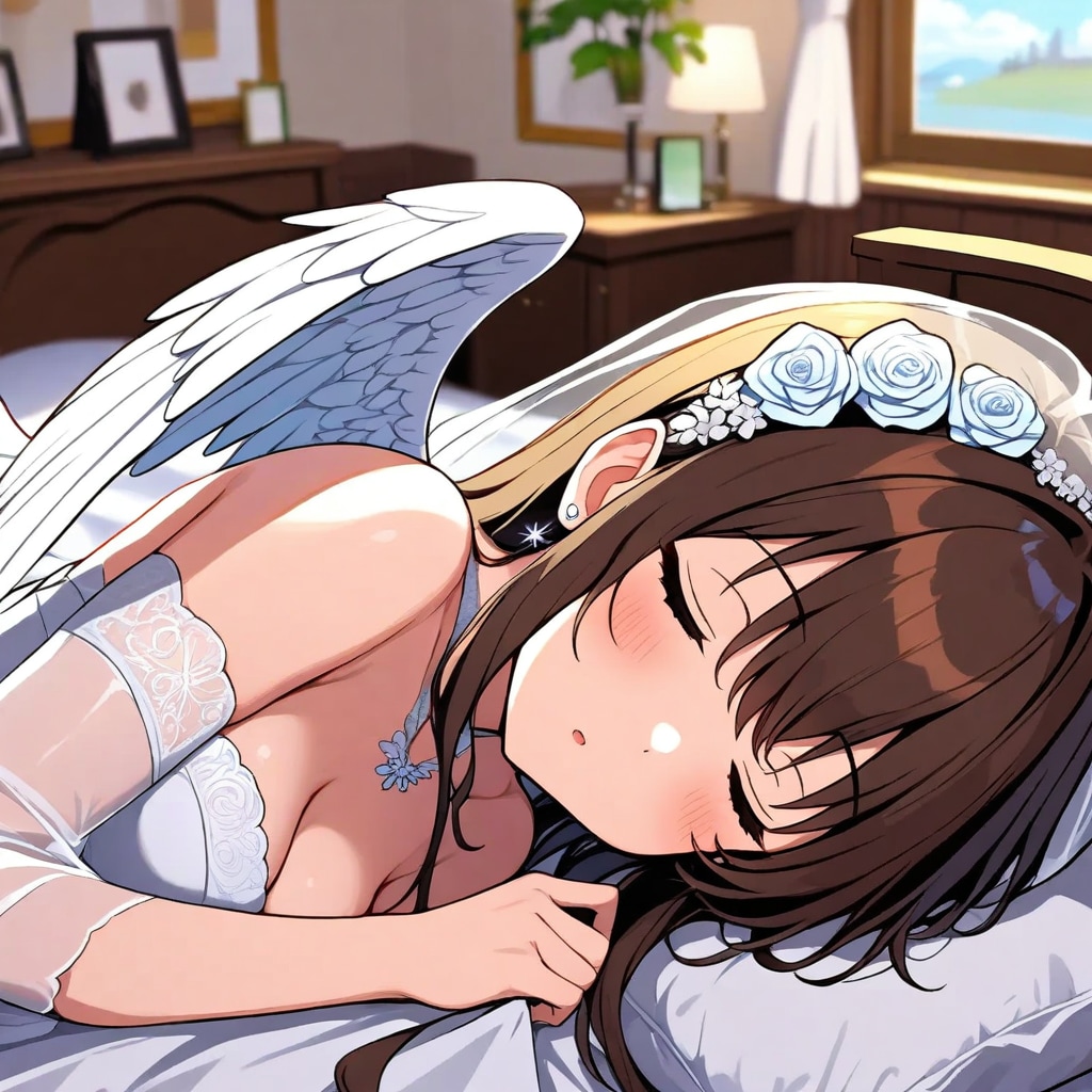 prismでベッドの上の天使250721