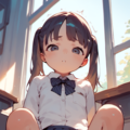 制服オナニー 5枚目