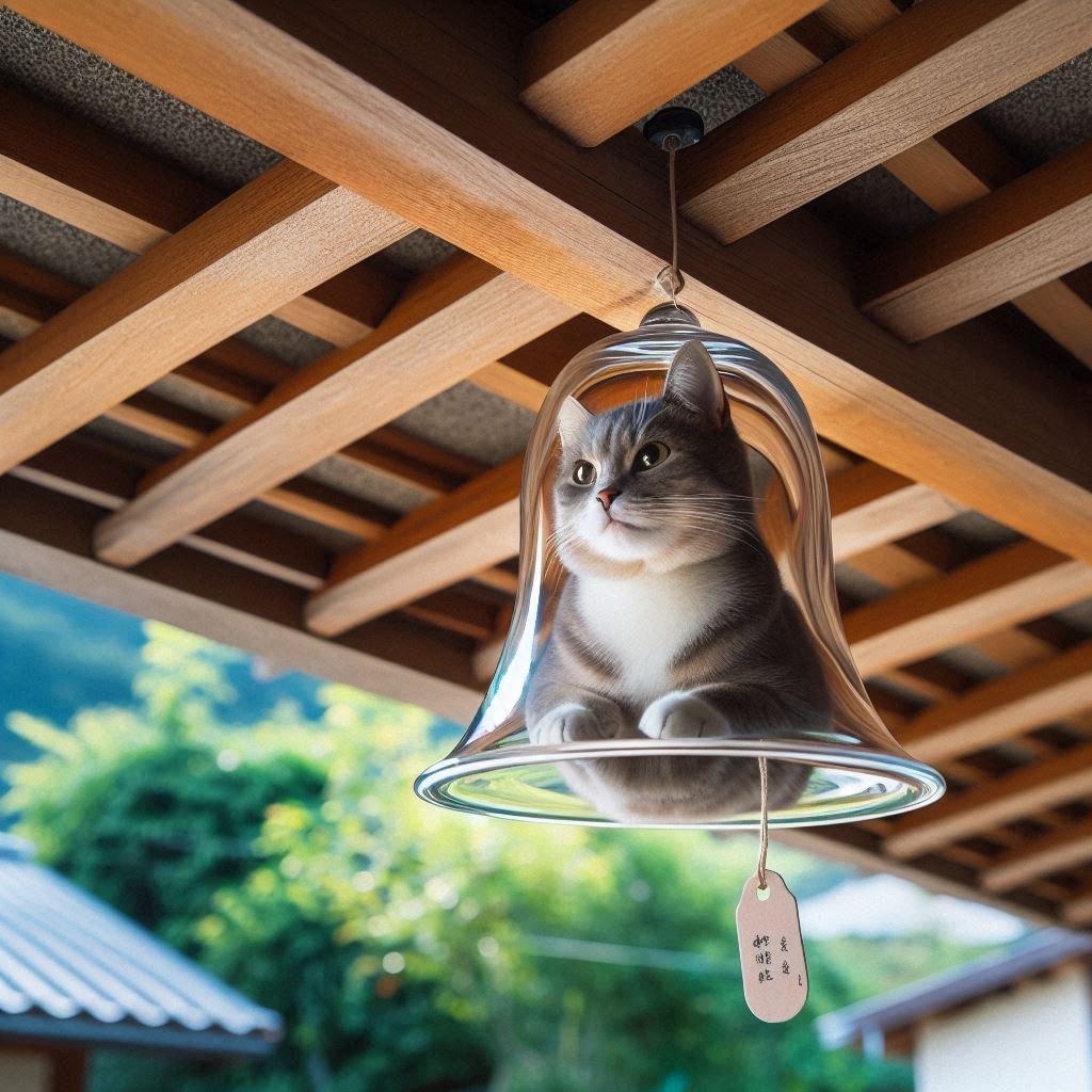 風鈴と猫