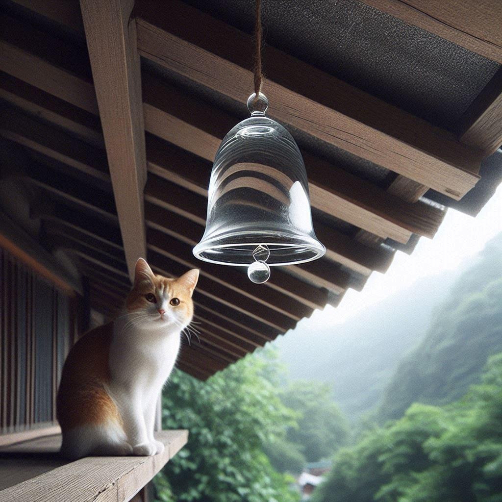 風鈴と猫