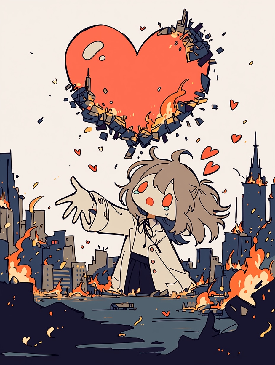 失恋の心、NYに散る | の人気AIイラスト・グラビア