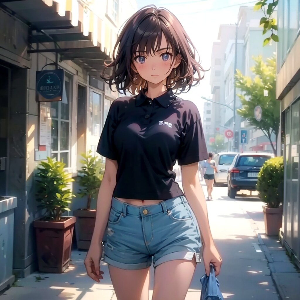 路地を進む