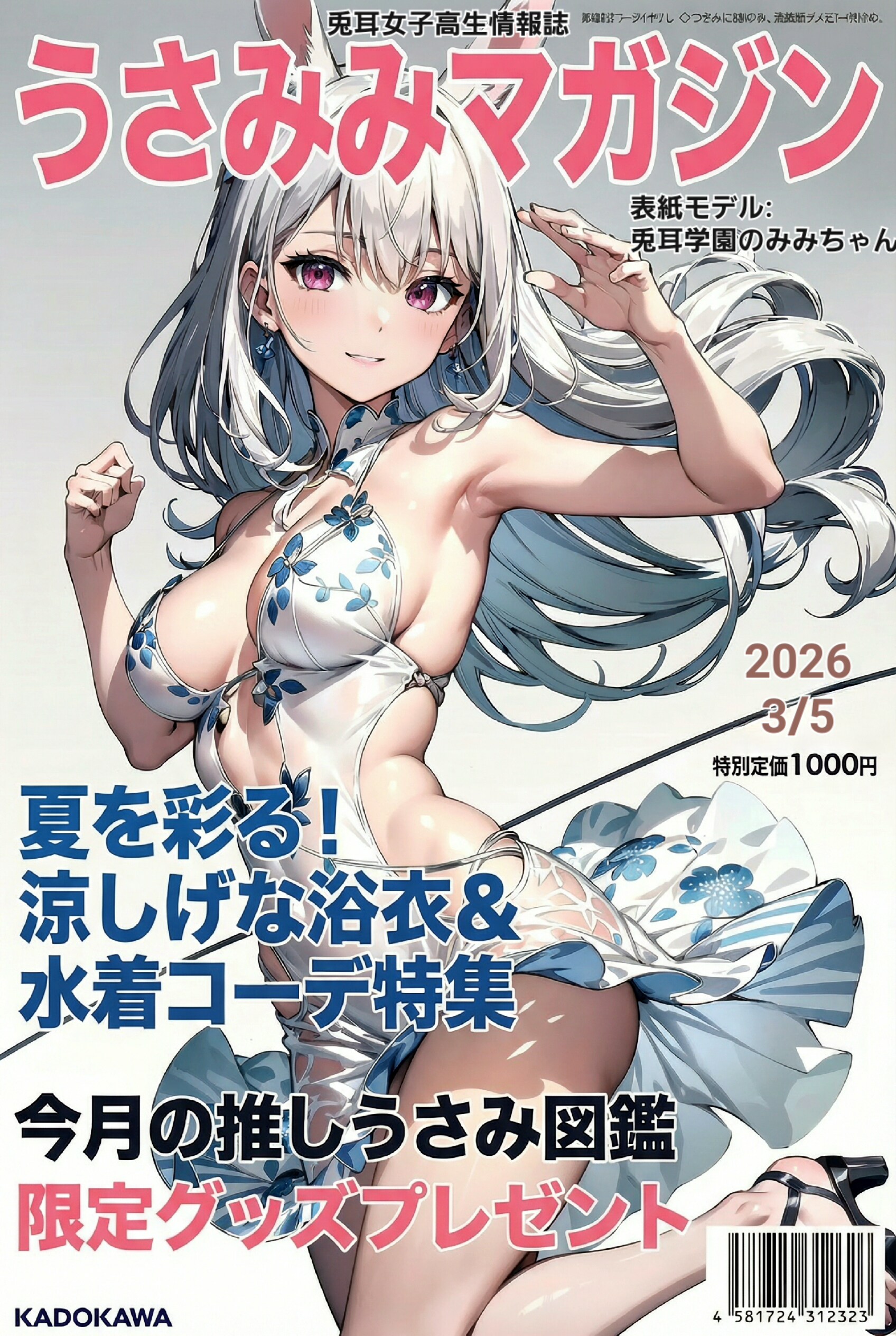 兎耳女子高生情報誌「うさみみマガジン」新刊📕✨🐰