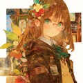 眼鏡娘。 2枚目